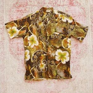 Barefoot In Paradise, Tropical Floral Men's Shirt